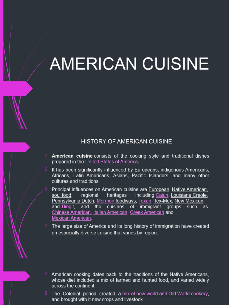 American Cuisine | PDF | American Cuisine | Cuisine