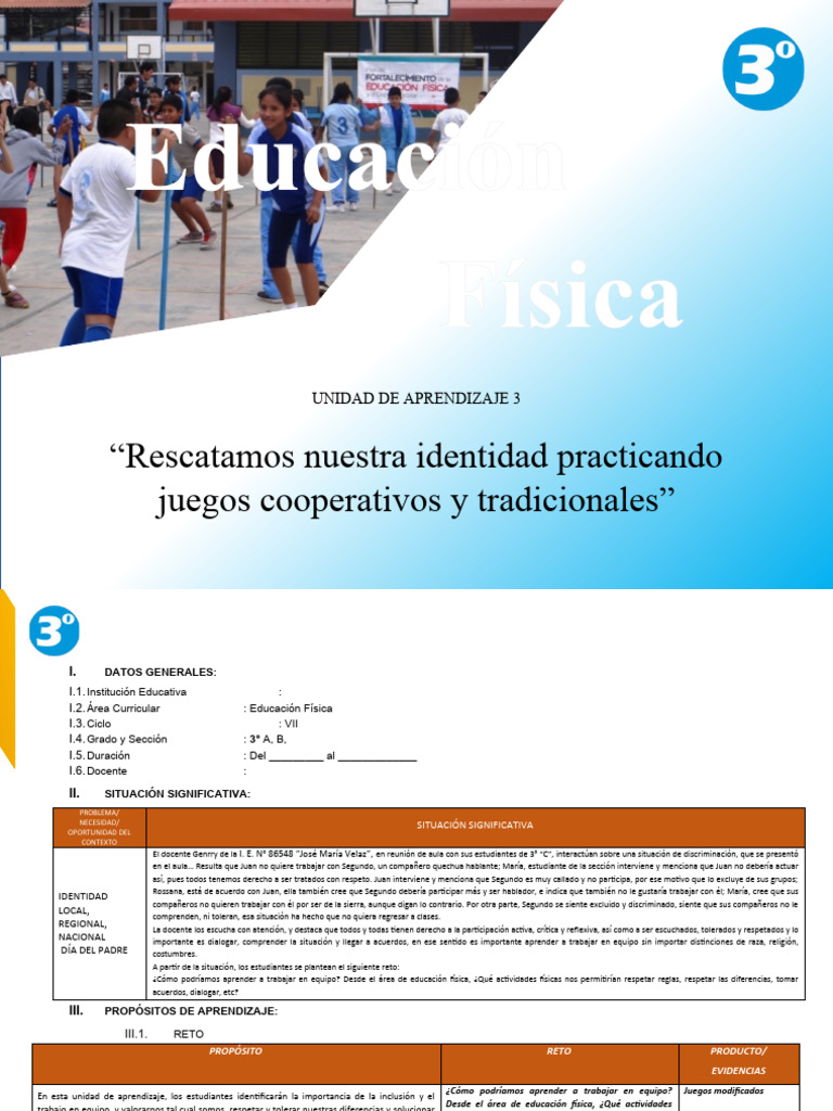 Unidad 3 3° 2024 | PDF | Aprendizaje | Cognición
