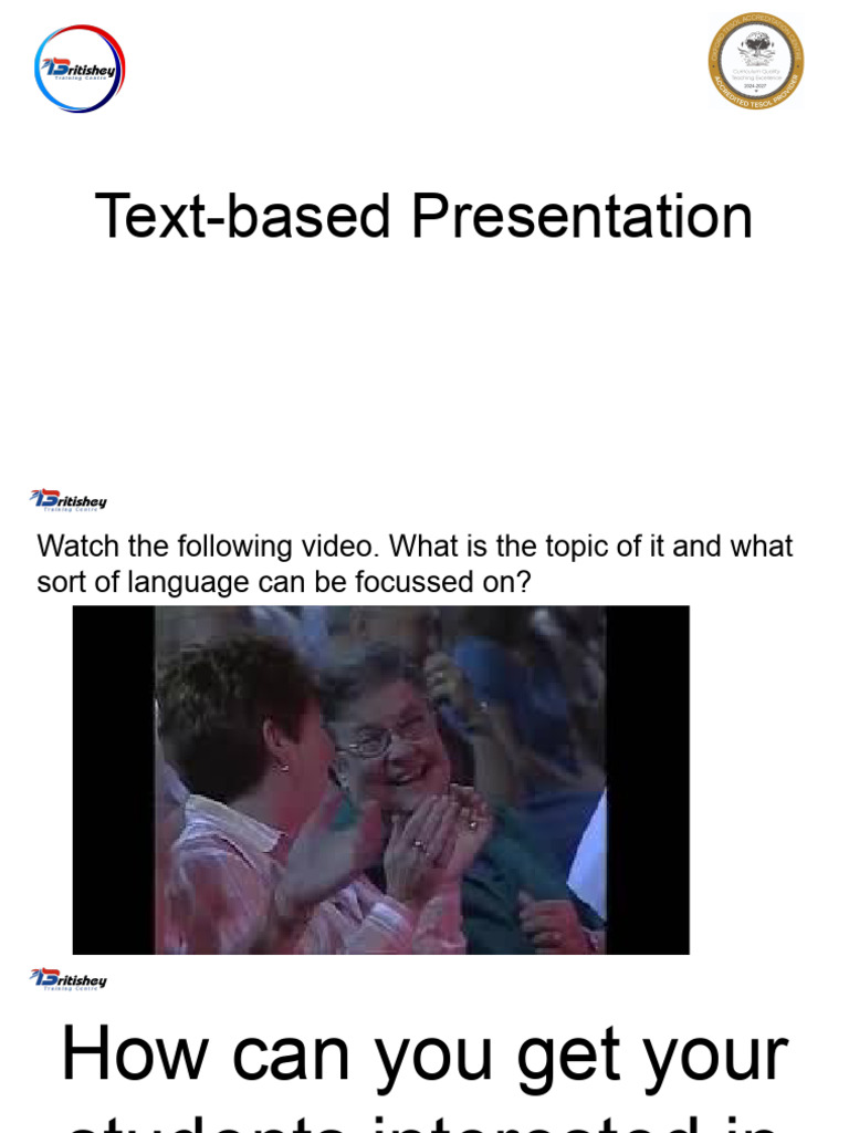 Text-Based Presentation | Download Free PDF | Human Communication