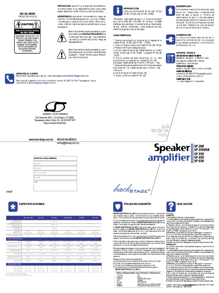 Quick SP | PDF | USB | Micrófono