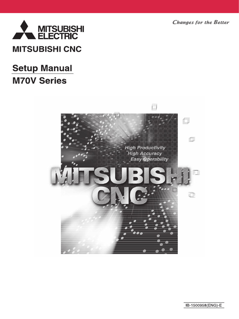 Mitsubishi CNC M70V Setup Manual | PDF | Numerical Control | Safety