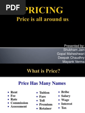 Pricing
