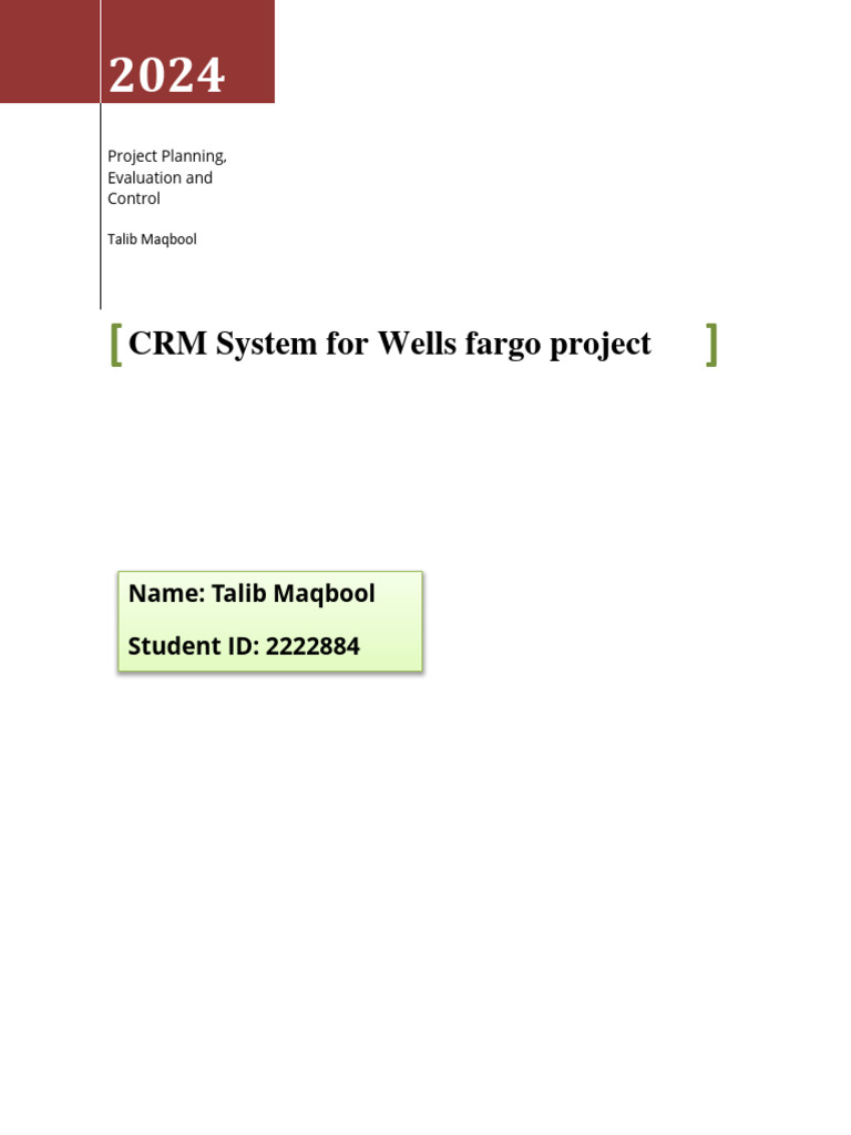 BSM201 Project Planning, Evaluation and Control | PDF | Customer ...