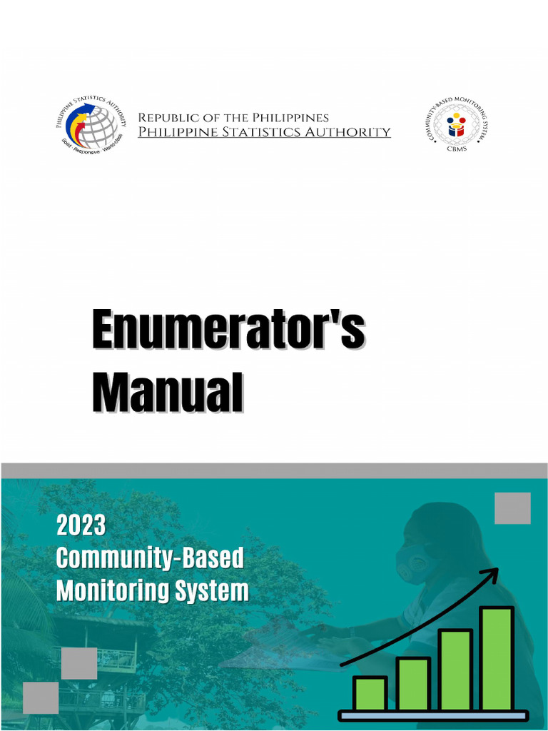 2023 CBMS Enumerator's Manual | PDF | Computers