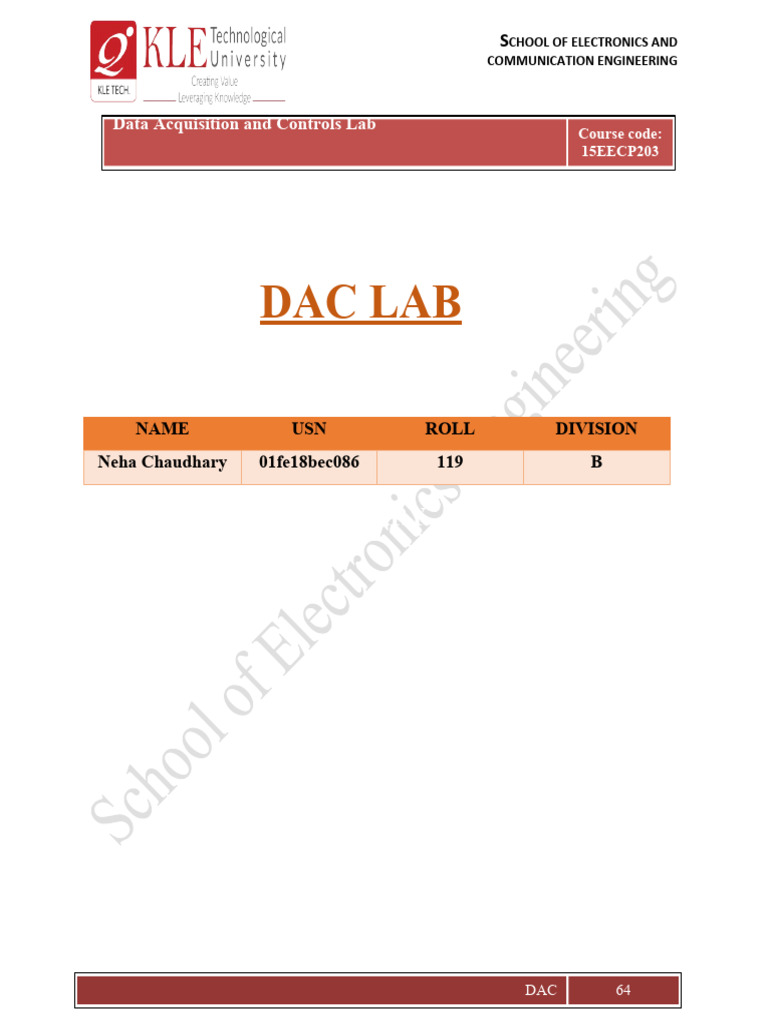 Data Acquisition Lab: Op-Amp Experiments | PDF | Amplifier | Low Pass ...