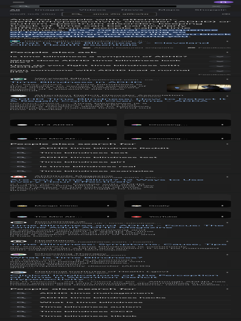 Adhd Time Blindness Google Search Pdf Attention Deficit