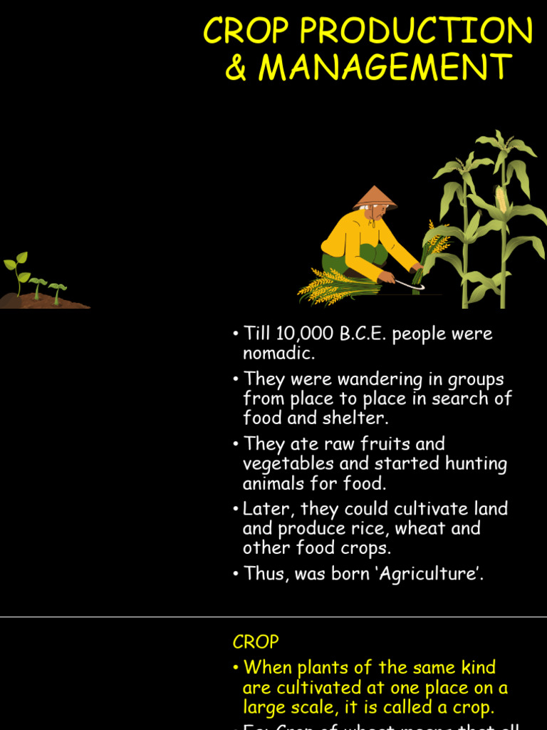 Cbse CROP PRODUCTION & MANAGEMENT Class 8 Cbse Download Free PDF