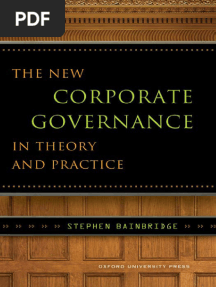 (Stephen Bainbridge) The New Corporate Governance