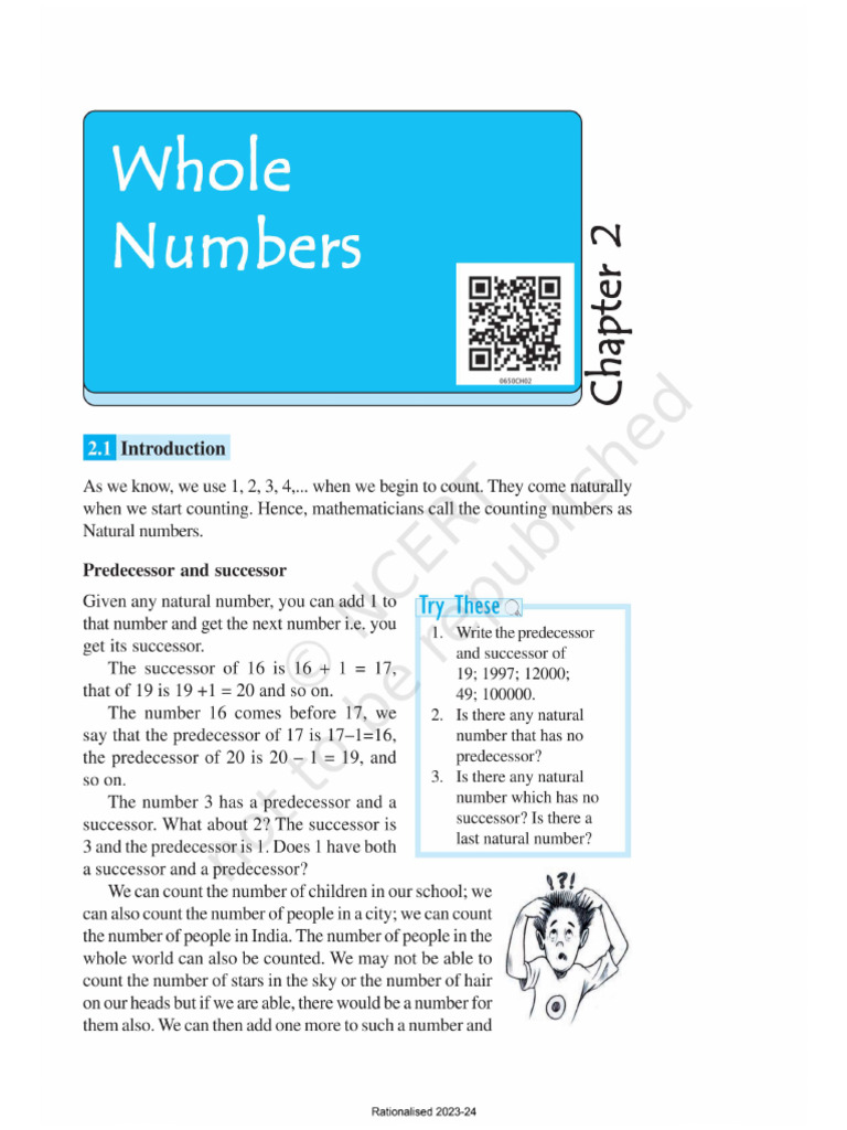 CH 2 Whole Number Textbook-1 | PDF