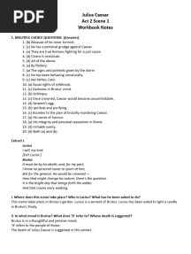Share Julius Caesar Act 2 Scene 1 Workbook Notes