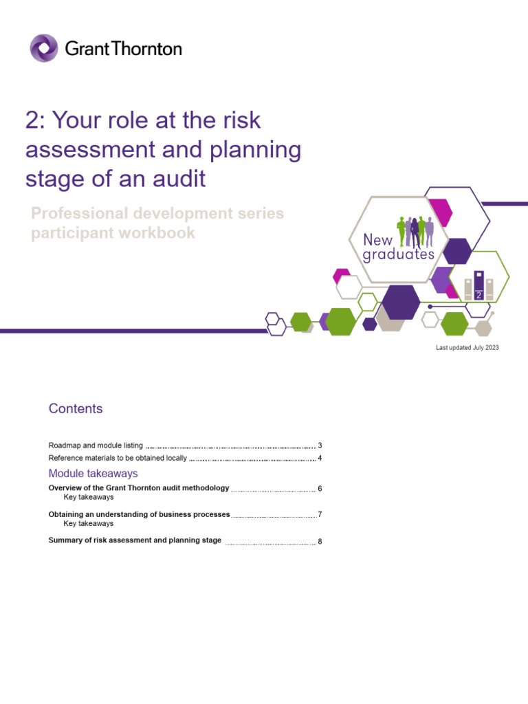 Grant Thornton Audit Methodology Guide | PDF | Audit | Risk