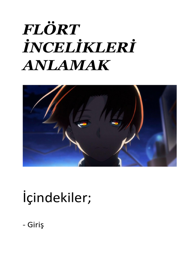 Flört ü Anlamak Pdf