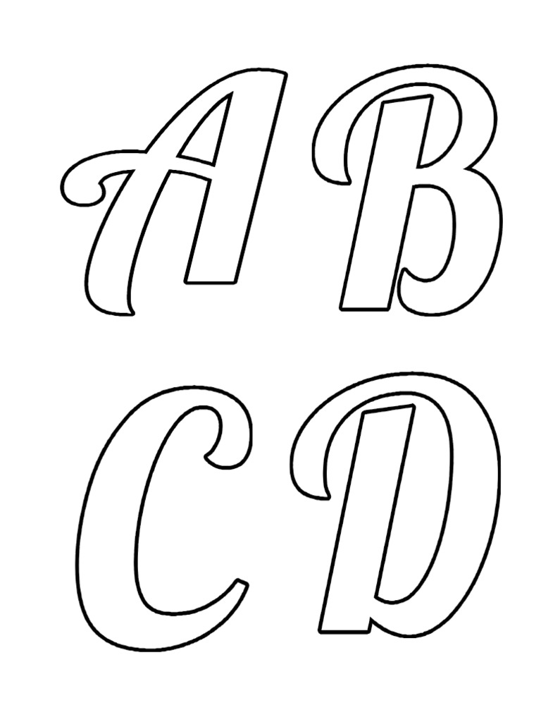 Moldes de Letras para Imprimir | PDF