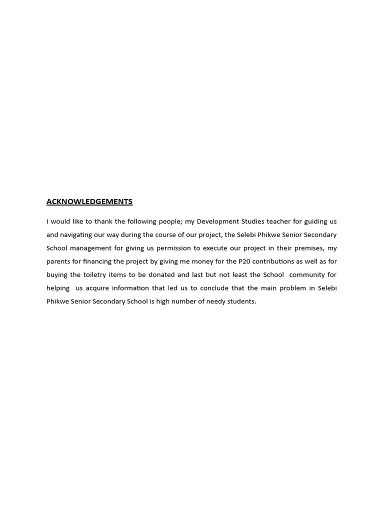 DVS Project: Supporting Needy Students | PDF | Social Science