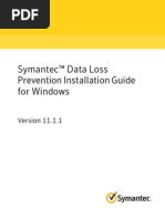 Symantec DLP 11.1.1 Install Guide Win