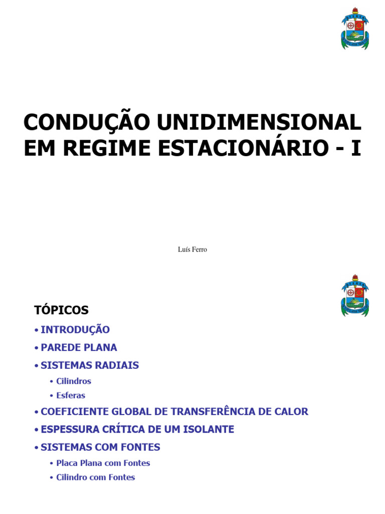 Condução Unidimensional em Calor | PDF | Condução térmica | Calor