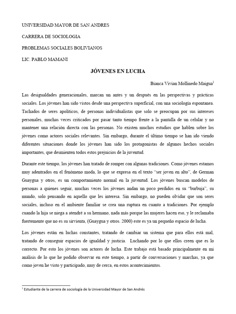 Problemas sociales bolivianos pdf sociolog a bolivia
