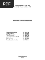 Trabalho Epidemiologia e Saúde Pública