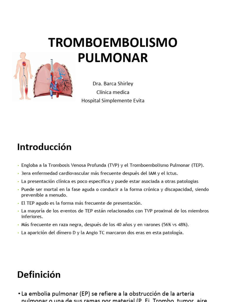 Tep Uba | PDF | Trombosis | Medicina CLINICA