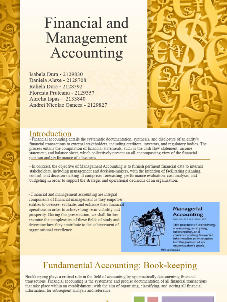 Financial vs. Management Accounting Explained | PDF | Equity (Finance ...