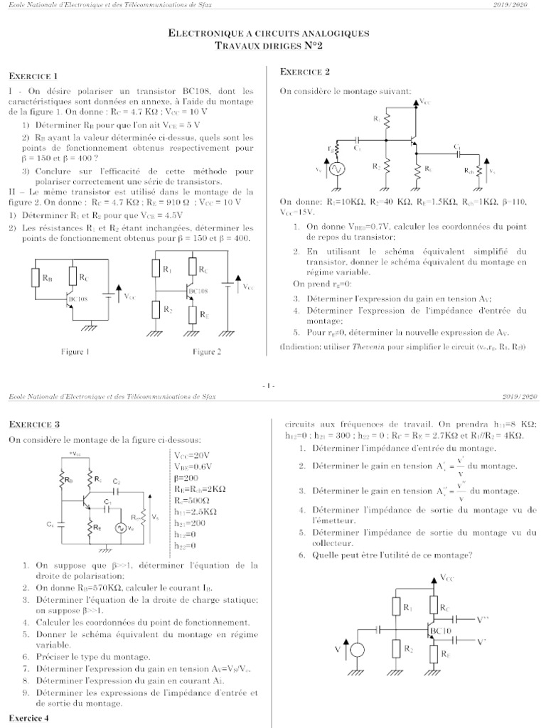 Td Transistor Bipolaire PDF