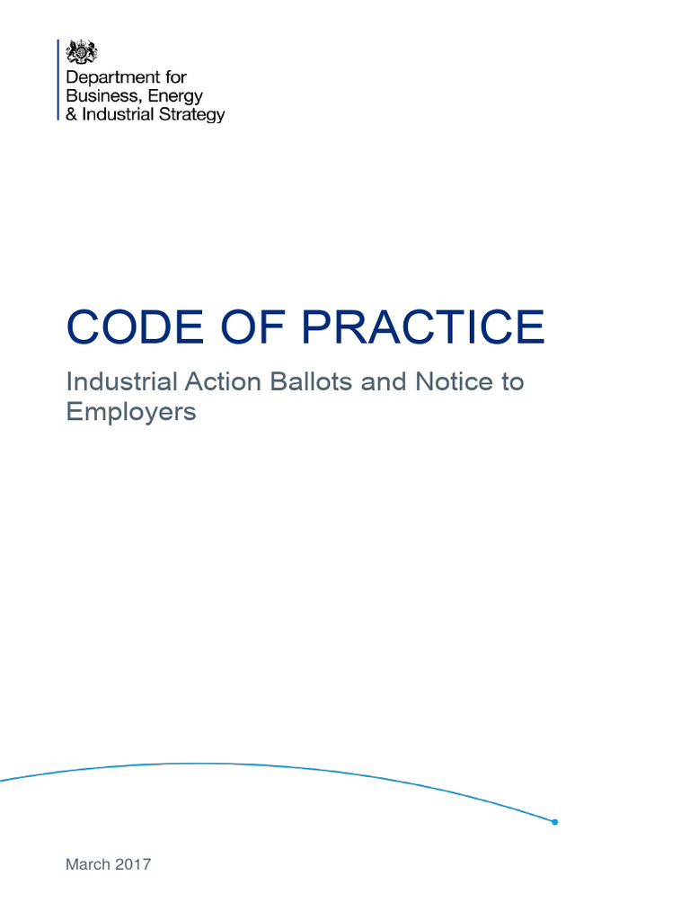 Industrial Action Ballots Code of Practice | PDF | Employment | Voting