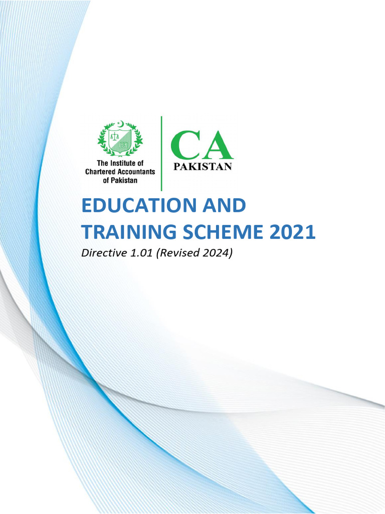 Pakistan Chartered Accountants Training Scheme | PDF | Accounting ...