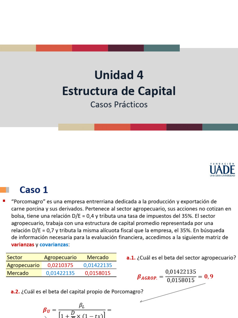 Estructura de Capital y WACC en Empresas | PDF | Valores de renta ...
