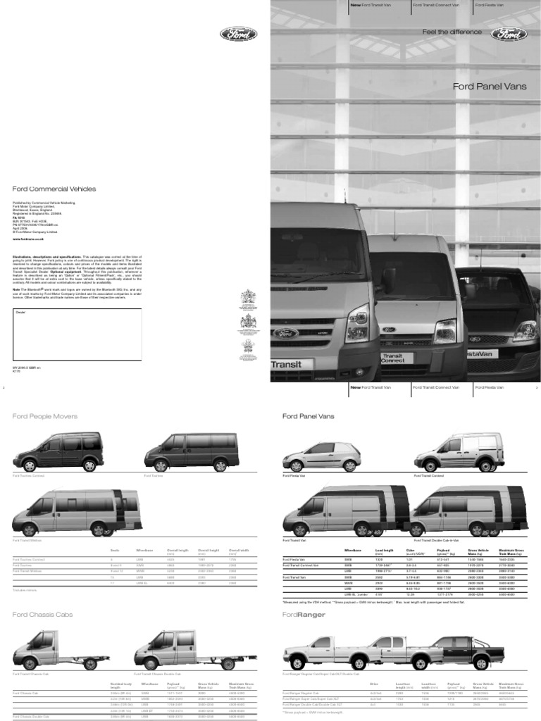 Ford Panel Vans PDF Van Fuel Injection