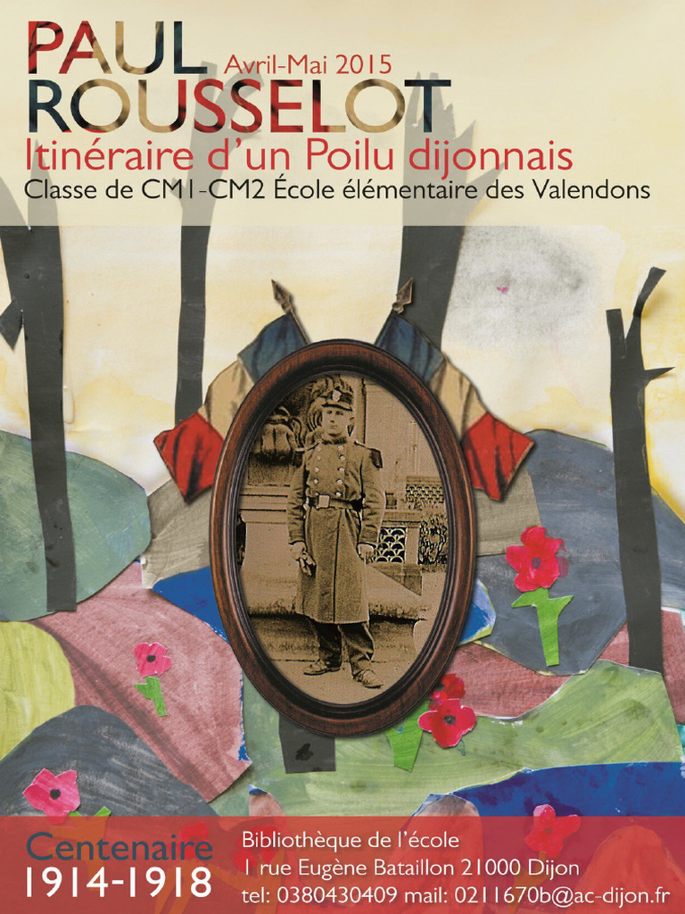 Hommage à Paul Rousselot, Poilu dijonnais | PDF | Régiment | Première ...