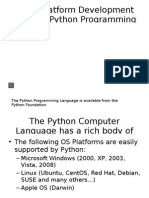 Cross-Platform Development With The Python Programming Language