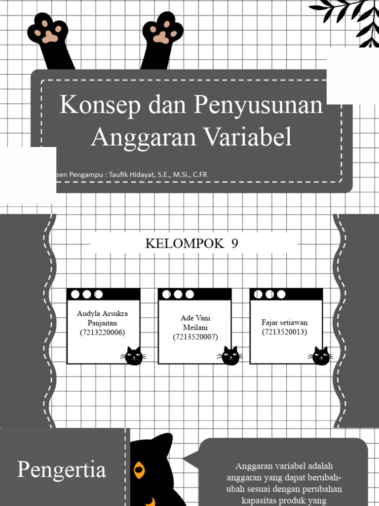 KEL.9 - Konsep Dan Penyusunan Anggaran Variabel | PDF