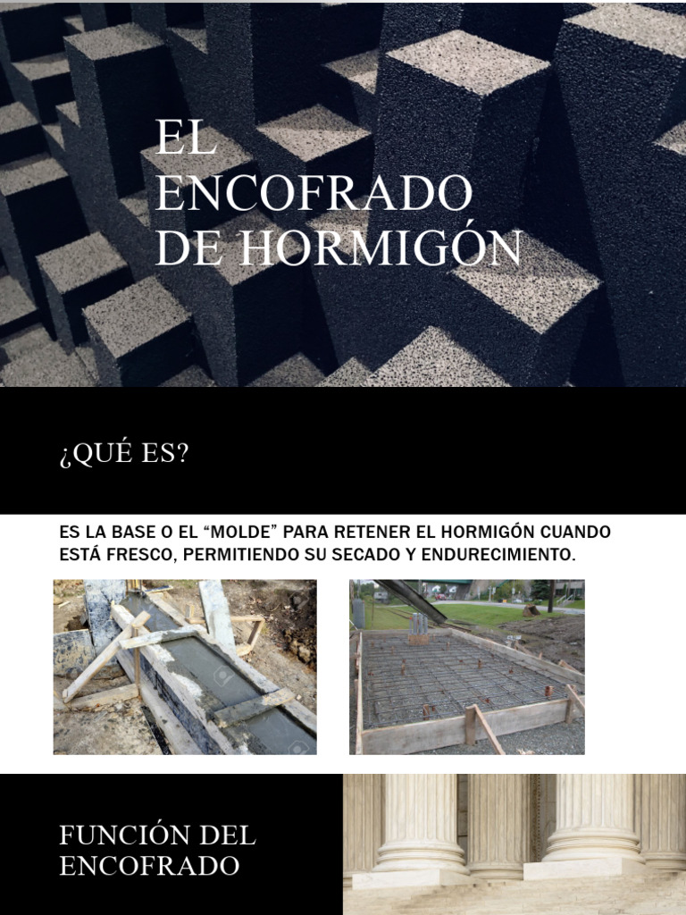 Encofrado de Hormigón: Tipos y Proceso | PDF