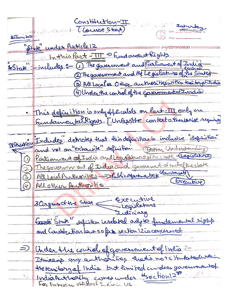 Consti2 Handwritten Brief | PDF