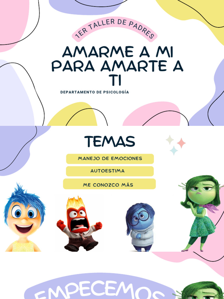 Manejo de Emociones y Autoestima | PDF | Las emociones | Autoestima