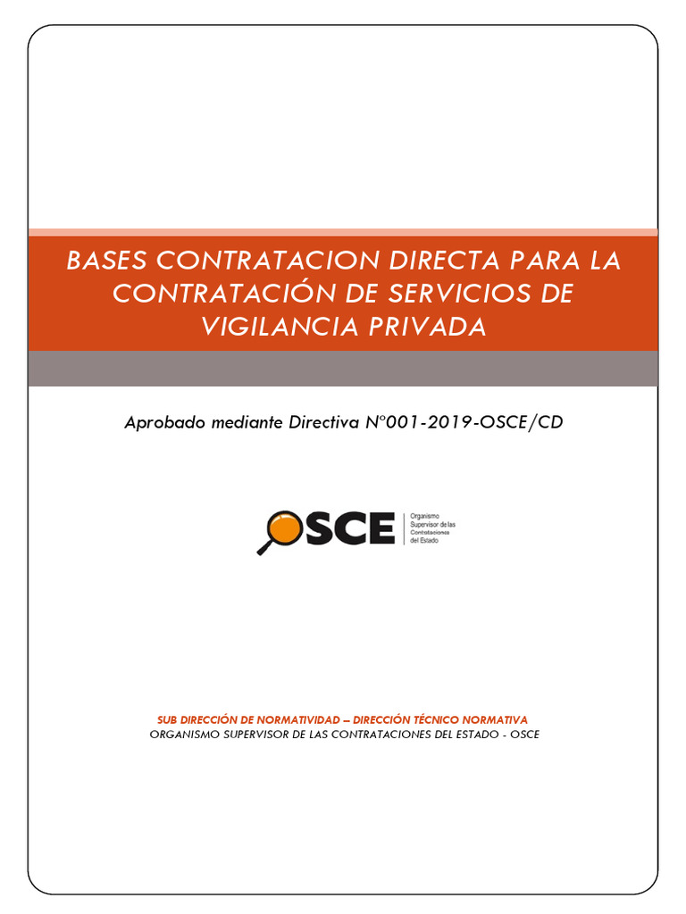 Bases+directa+seguridad+2024 2 20240529 172207 938 | PDF | Documento de ...