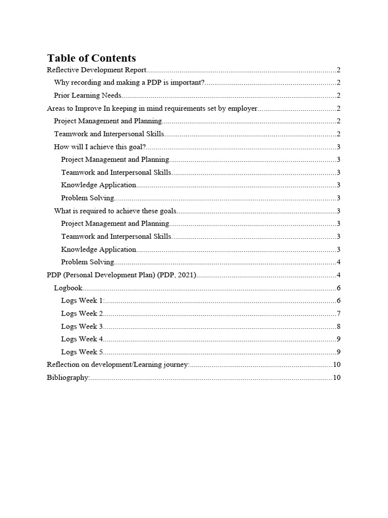 Personal Development Plan for Engineers | PDF | Knowledge | Project ...