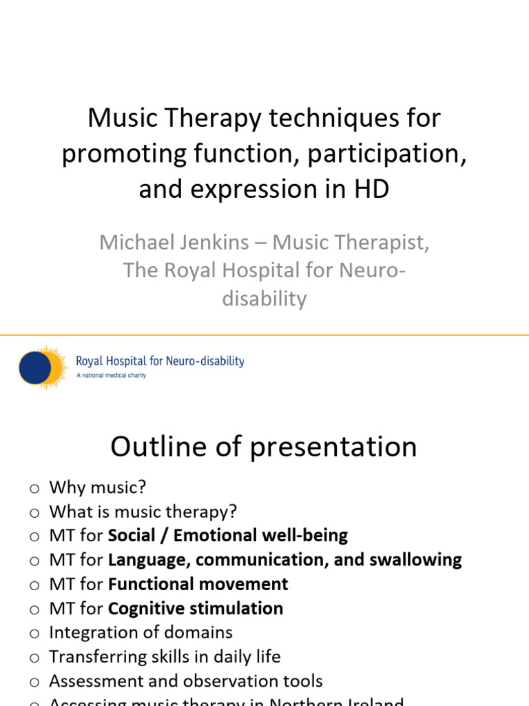 Music Therapy for Neuro Rehab | PDF | Psychotherapy | Behavioural Sciences
