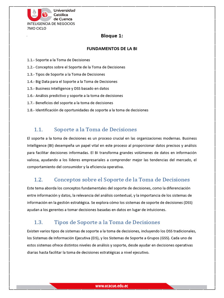 Bloque1 MaterialEstudio | PDF | Analítica predictiva | Big Data