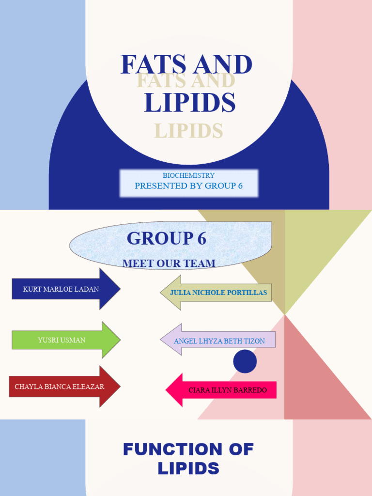 Fats and Lipids Group 6 Presentation | PDF | Lipid | Fat