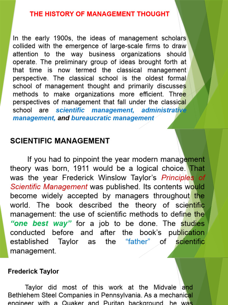 Evolution of Management Theories | PDF | Bureaucracy | Behavioural Sciences