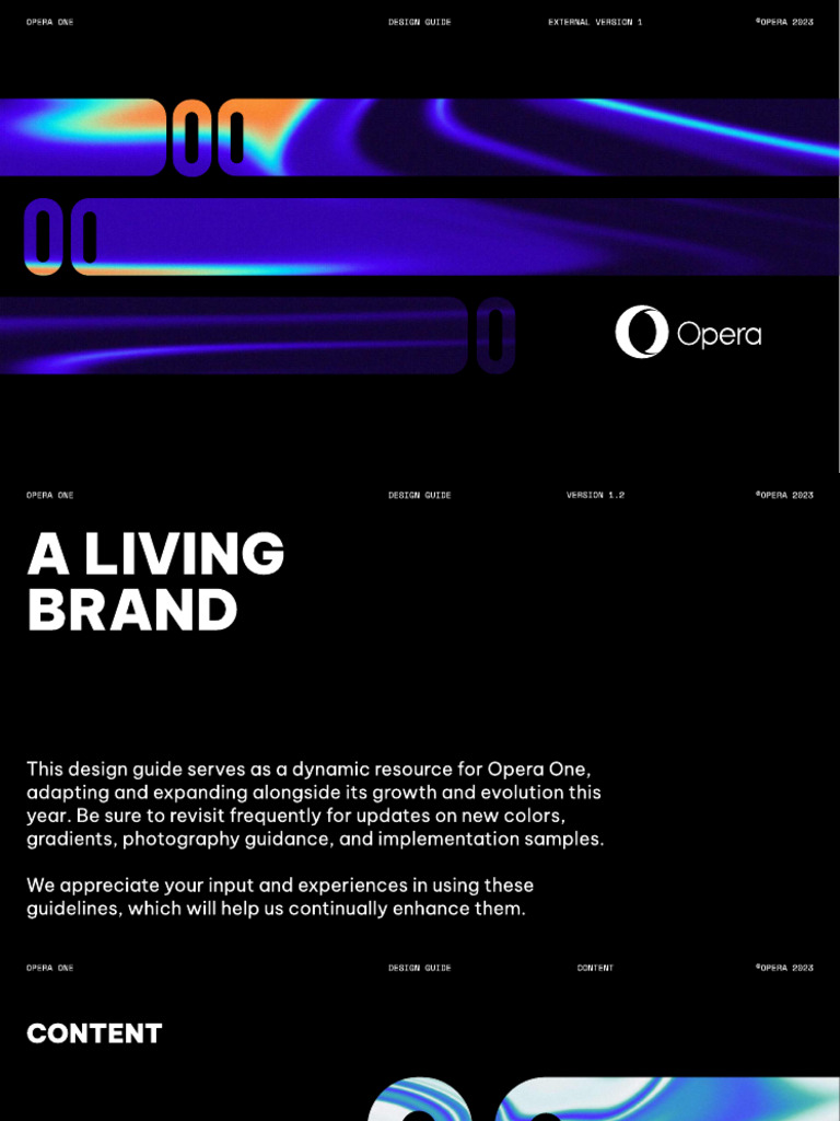 Opera One 2023 | PDF | Typography | Logos