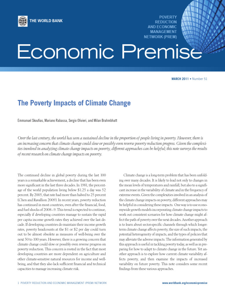 Climate Change's Impact on Global Poverty | PDF | Climate Change | Poverty