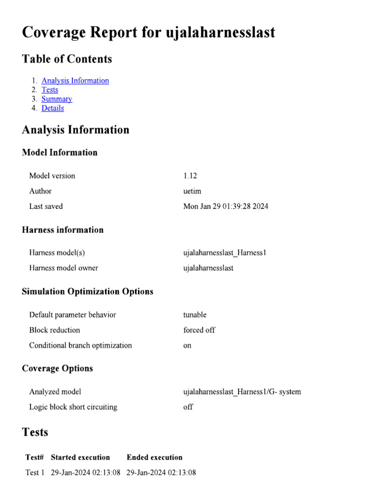 HARNESS1COVERAGE | PDF