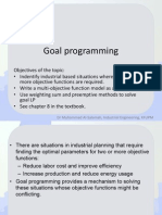 Goal Programming Goal Programming: DR Muhammad Al Salamah, Industrial Engineering, KFUPM