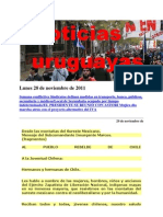 Noticias Uruguayas Lunes 28 de Noviembre de 2011