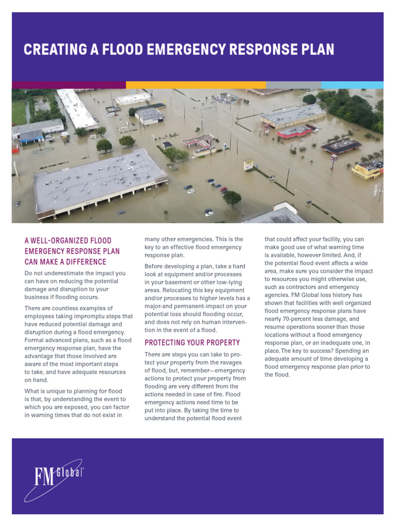 Flood Emergency Response Plan Guide | PDF | Flood | Emergency