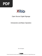 XIBO Introduction and Basic Operation