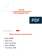 Cpe 595 Web Application Development PHP and Mysql Part 1: 2007 Dr. Natheer Khasawneh