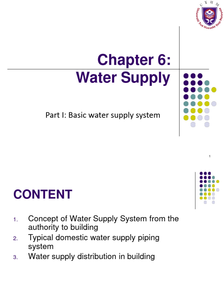Water Supply Systems Explained | PDF | Water | Water Heating